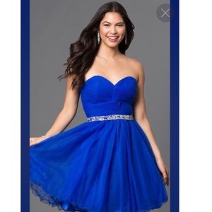 Royal Blue Short Homecoming Dress